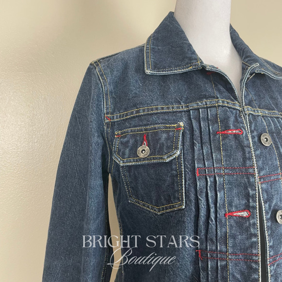 Rare Denim Jacket ALT Wash ASO Buffy Summers Buffy the Vampire Slayer Y2K Blue - Picture 9 of 11
